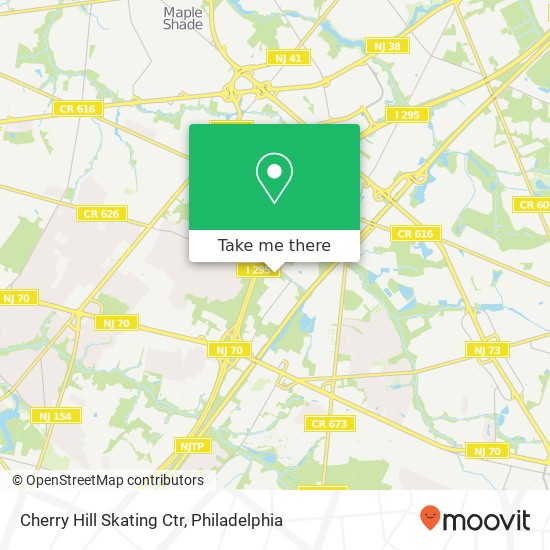 Cherry Hill Skating Ctr map