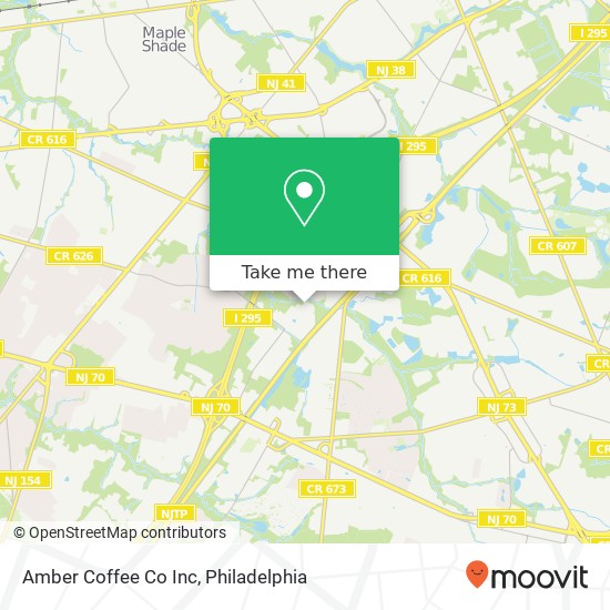 Amber Coffee Co Inc map