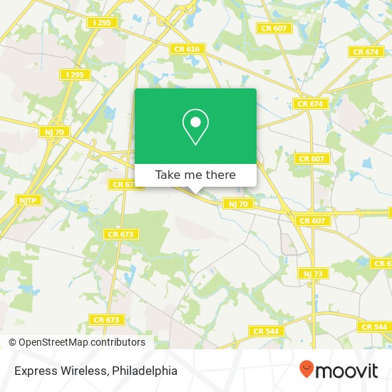 Mapa de Express Wireless