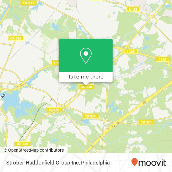 Mapa de Strober-Haddonfield Group Inc