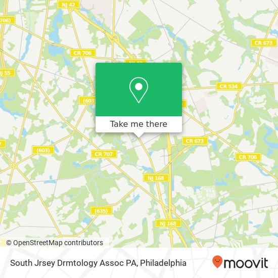 South Jrsey Drmtology Assoc PA map