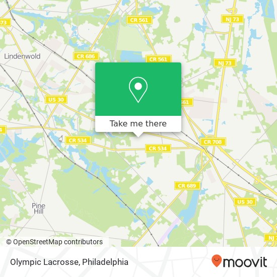 Olympic Lacrosse map