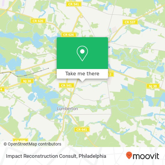 Impact Reconstruction Consult map