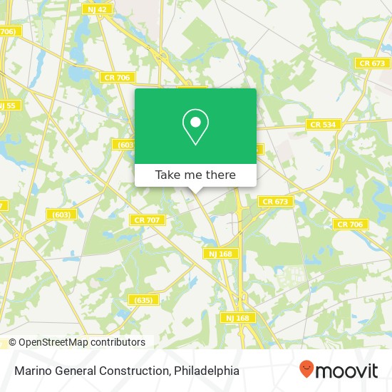 Marino General Construction map