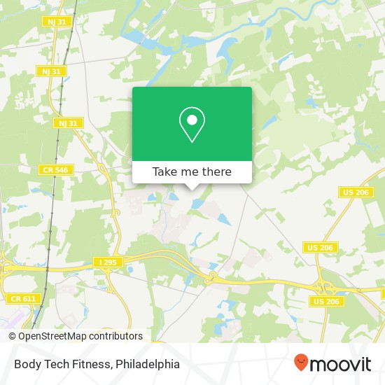 Body Tech Fitness map
