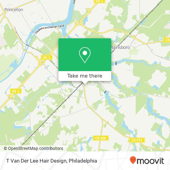 T Van Der Lee Hair Design map