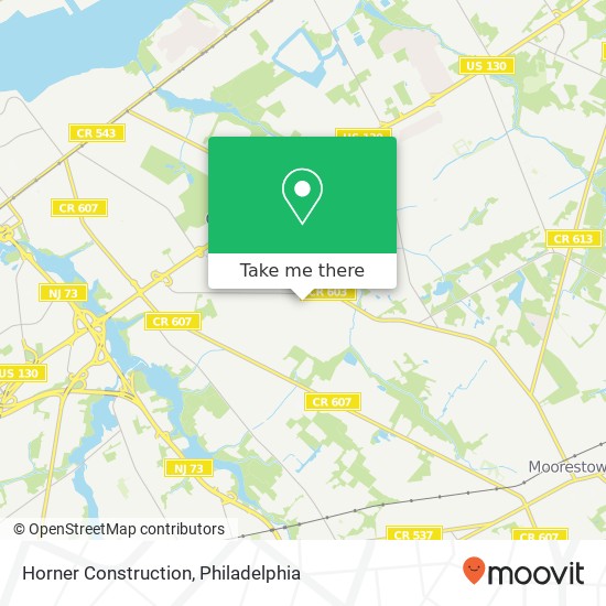 Horner Construction map