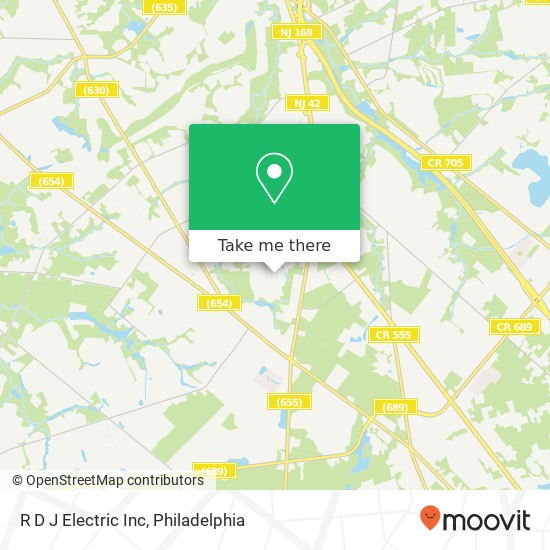 R D J Electric Inc map