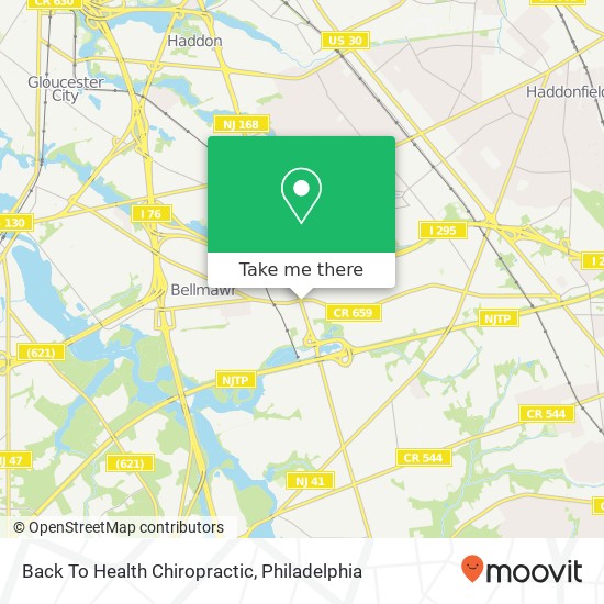 Back To Health Chiropractic map