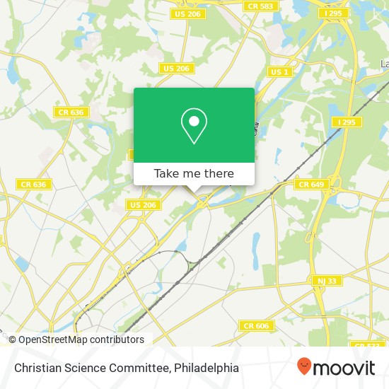 Christian Science Committee map