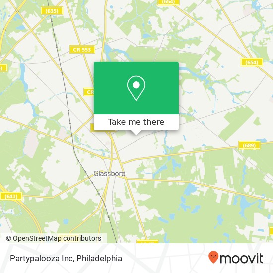Partypalooza Inc map