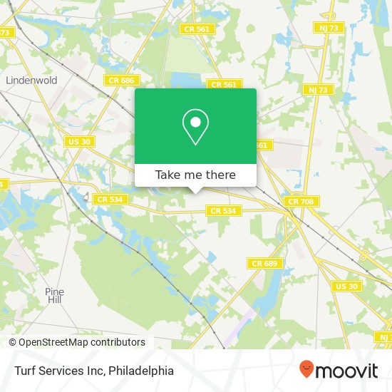 Turf Services Inc map