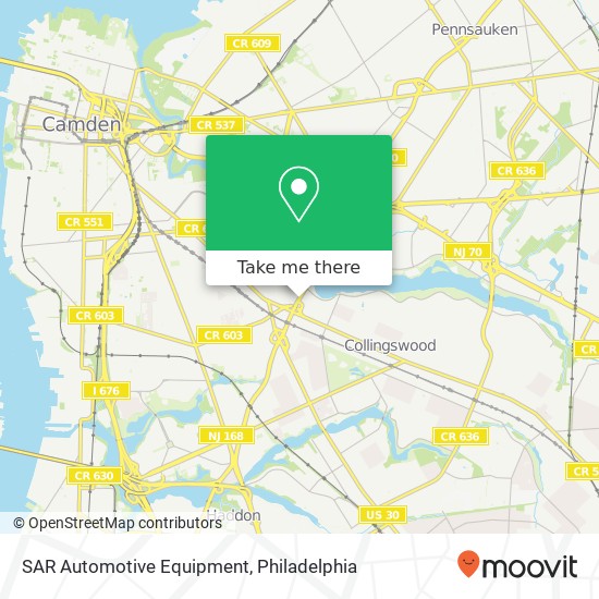SAR Automotive Equipment map