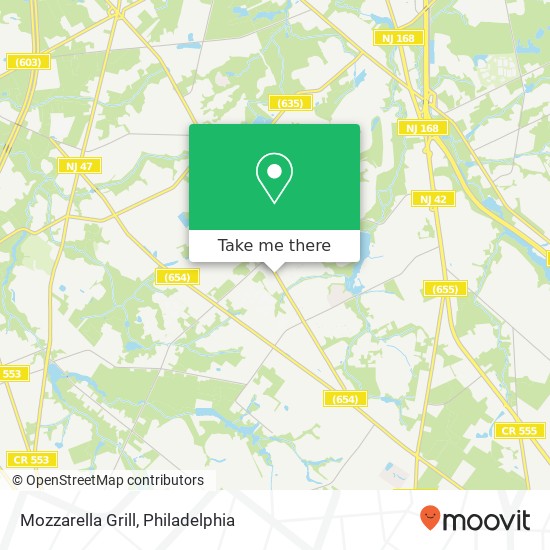 Mapa de Mozzarella Grill