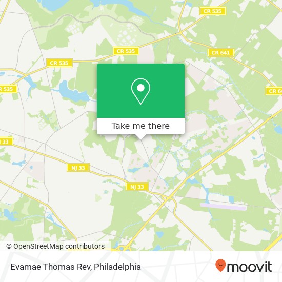 Mapa de Evamae Thomas Rev