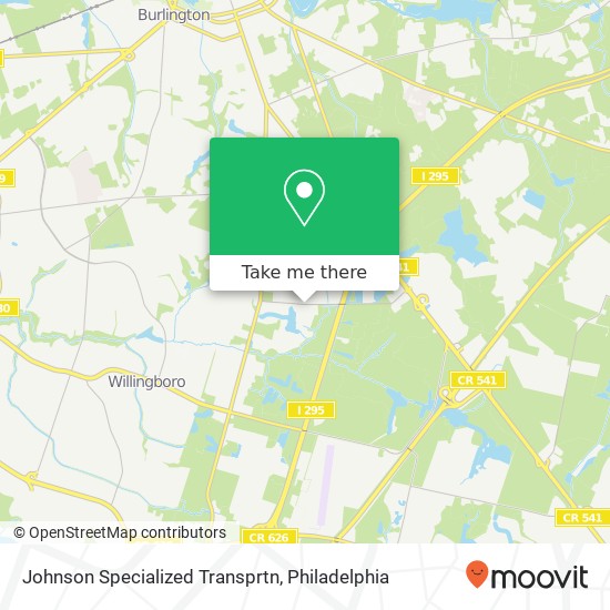Johnson Specialized Transprtn map