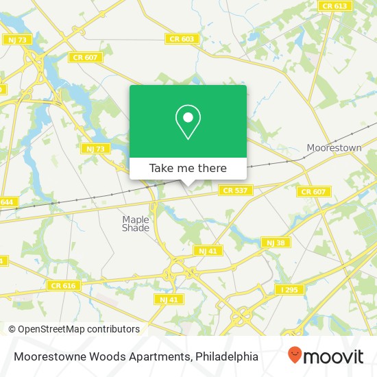 Mapa de Moorestowne Woods Apartments