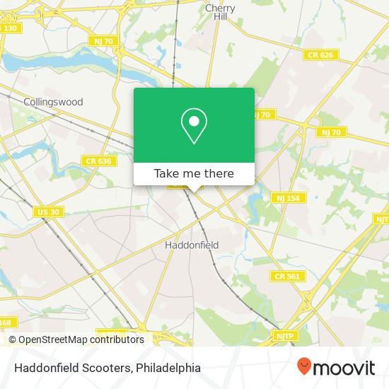 Haddonfield Scooters map