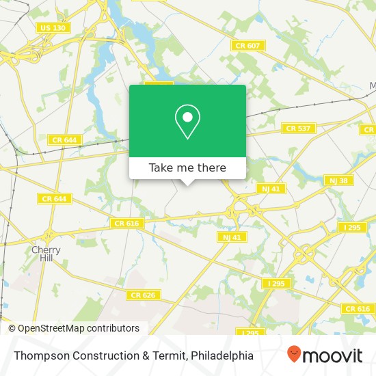 Mapa de Thompson Construction & Termit