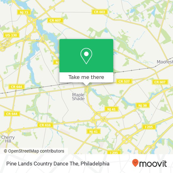 Pine Lands Country Dance The map