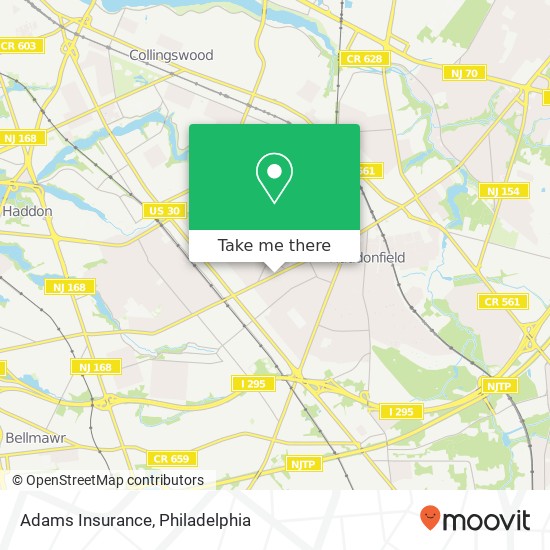 Adams Insurance map