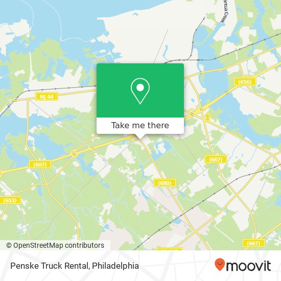 Mapa de Penske Truck Rental
