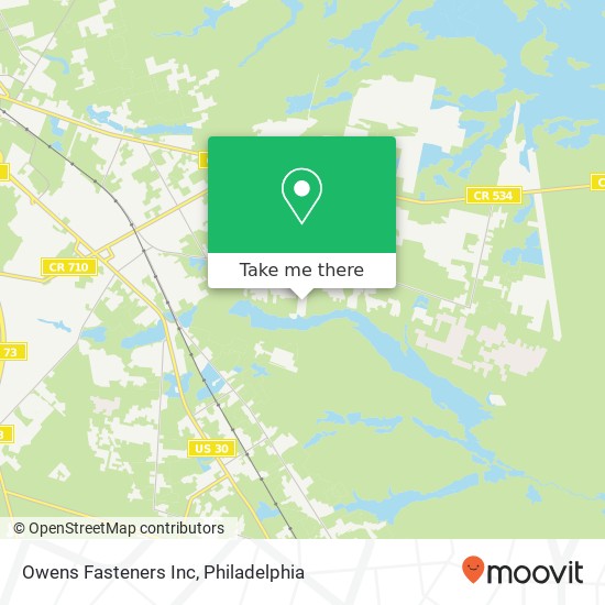Owens Fasteners Inc map