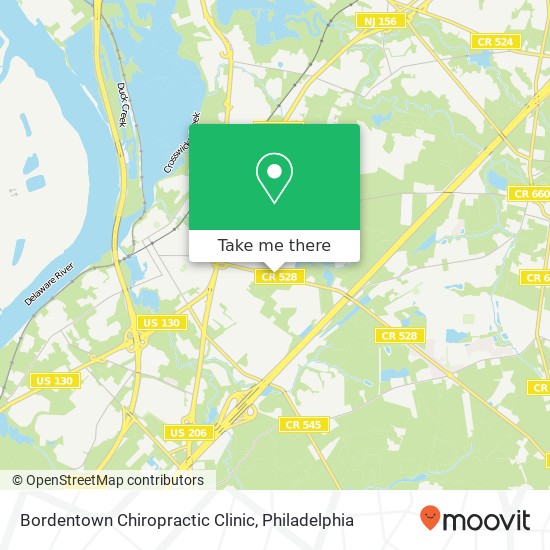 Bordentown Chiropractic Clinic map