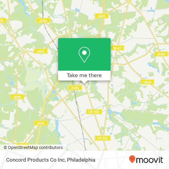 Mapa de Concord Products Co Inc