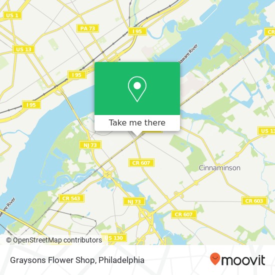 Mapa de Graysons Flower Shop