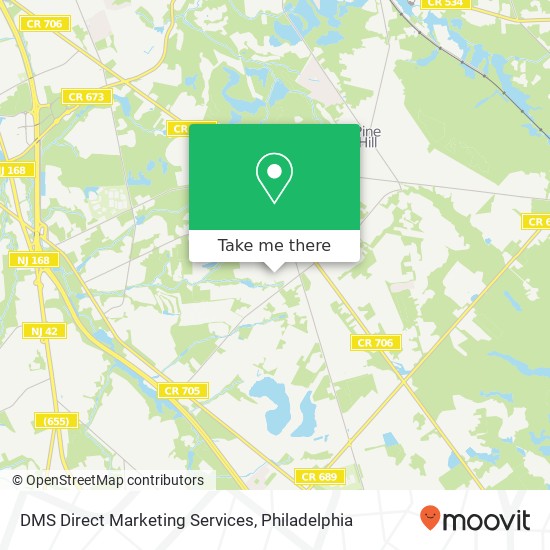 DMS Direct Marketing Services map