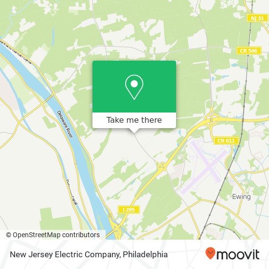 New Jersey Electric Company map