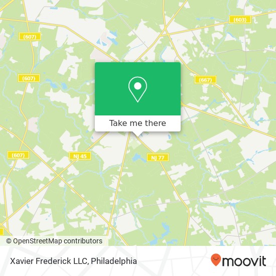 Xavier Frederick LLC map
