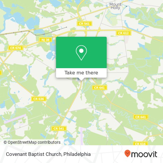 Covenant Baptist Church map