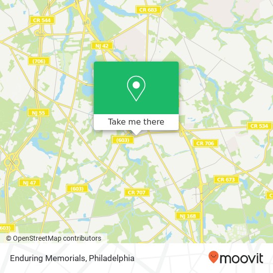 Mapa de Enduring Memorials