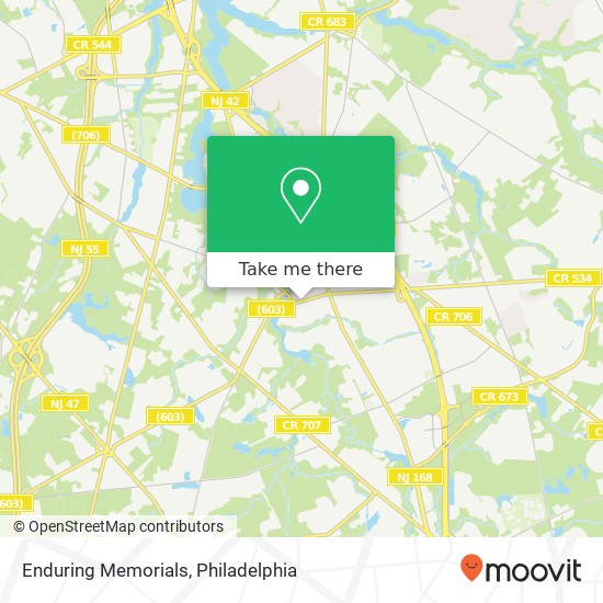 Enduring Memorials map