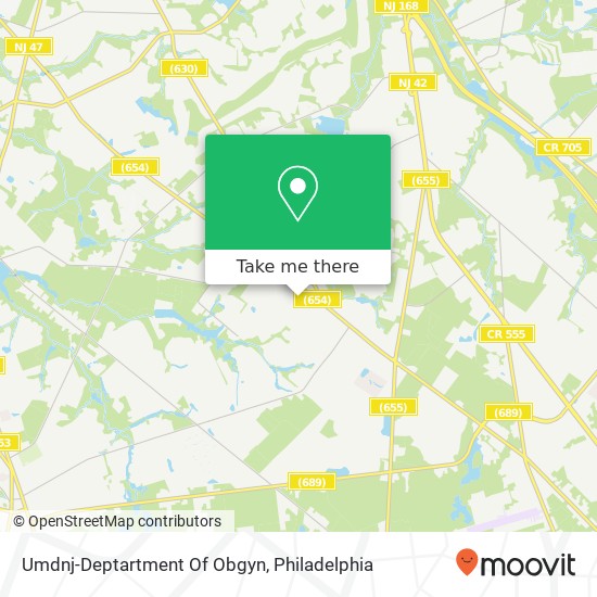 Umdnj-Deptartment Of Obgyn map