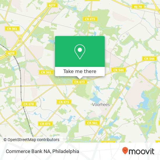 Commerce Bank NA map