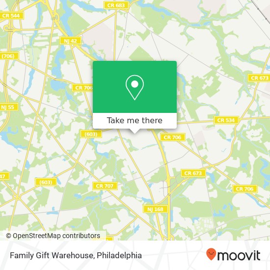 Family Gift Warehouse map