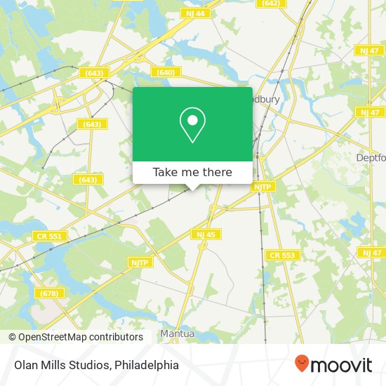 Mapa de Olan Mills Studios