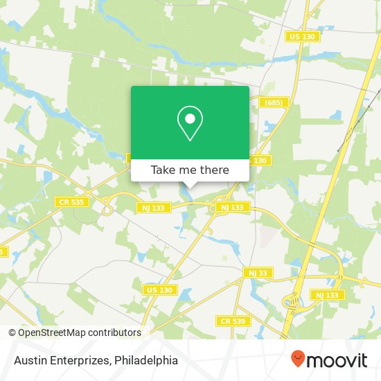 Austin Enterprizes map