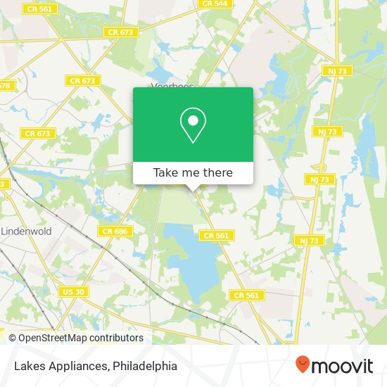 Lakes Appliances map