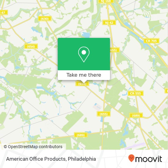 Mapa de American Office Products