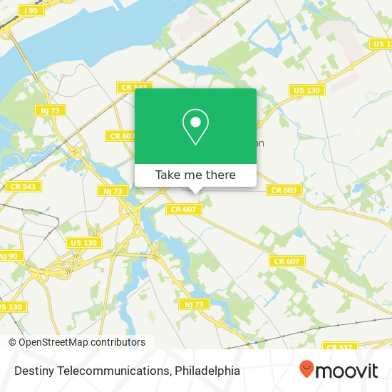 Mapa de Destiny Telecommunications