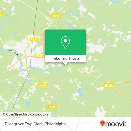 Mapa de Pilesgrove Twp Clerk