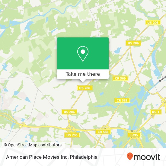 American Place Movies Inc map