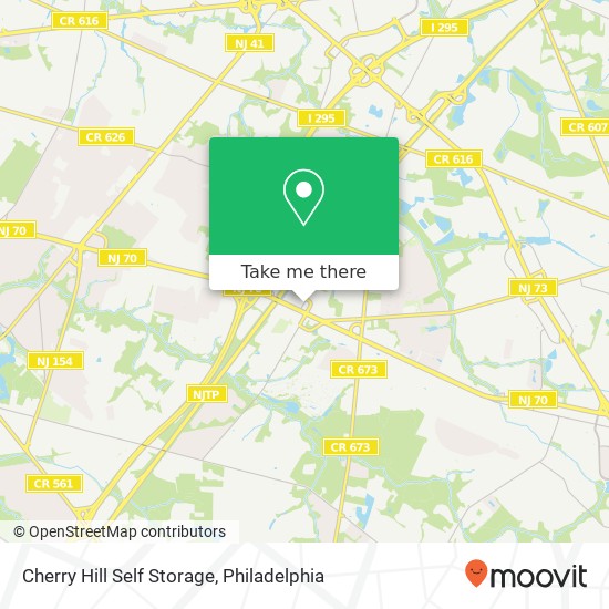 Mapa de Cherry Hill Self Storage