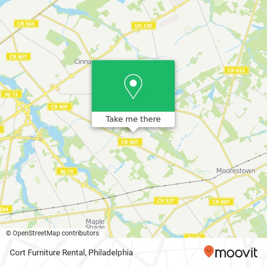 Cort Furniture Rental map