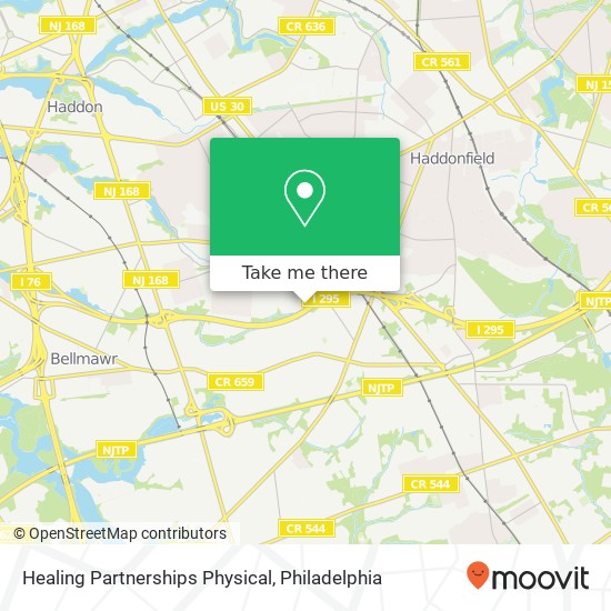 Mapa de Healing Partnerships Physical