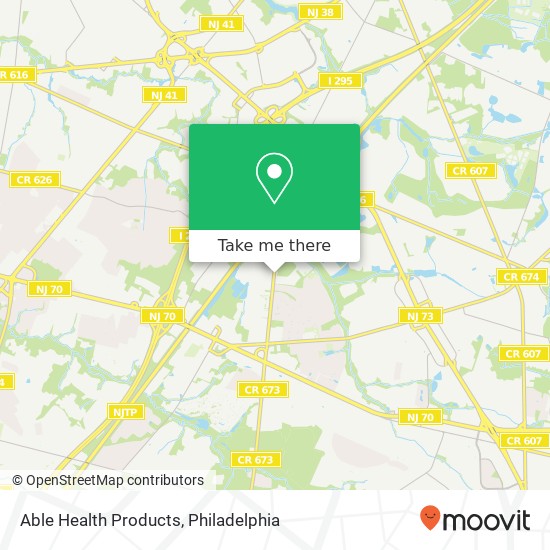 Able Health Products map